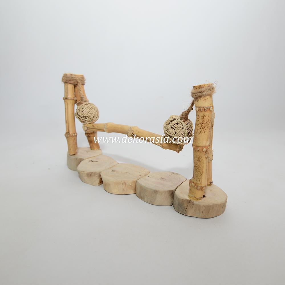 The Bird Perch is crafted from high-quality sturdy wooden coffee, bamboo cendani roots, and agel rope